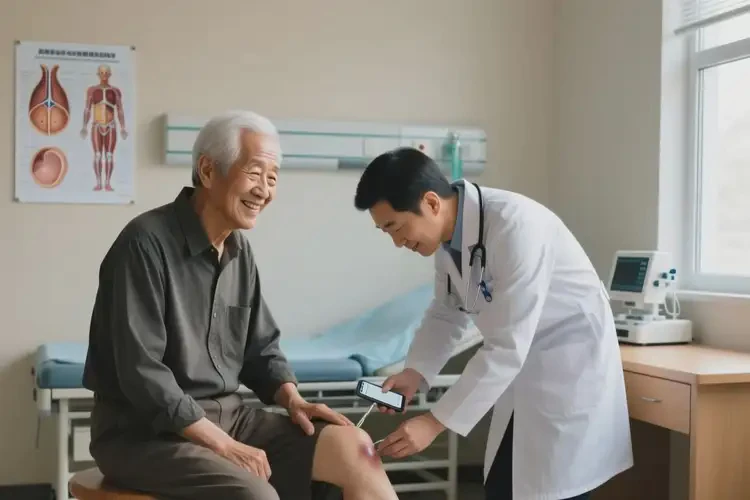 老年人大腿起湿疹可以治好吗(图1)