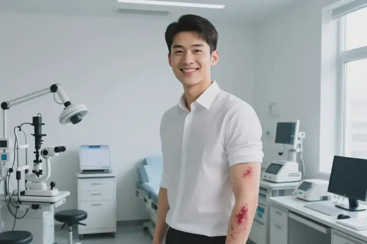 青年人手臂上容易长湿疹可以治好吗(图2)