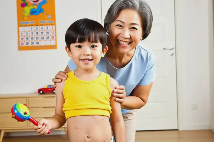 小孩肚子上经常长湿疹能治好吗(图2)