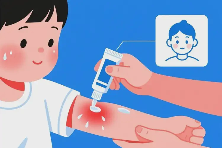 小孩手臂上出湿疹能治好吗(图2)