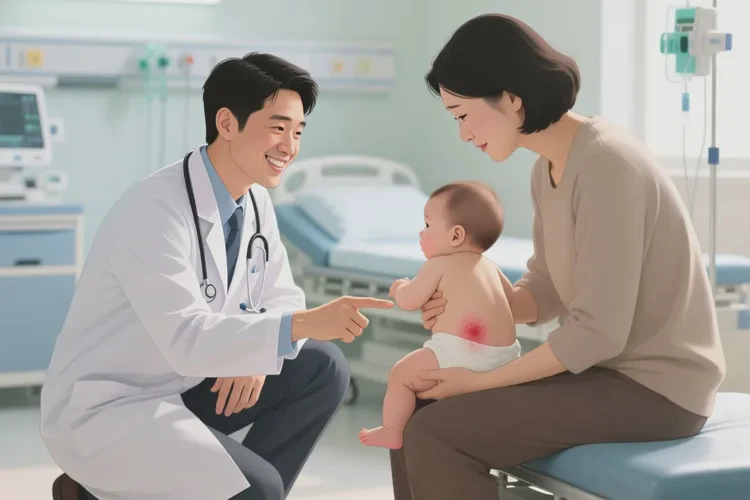 孩子屁股上容易起湿疹可以治愈吗(图2)