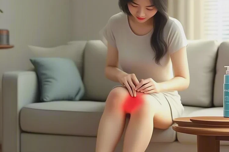 女性大腿上偶尔长湿疹可以治愈吗(图1)