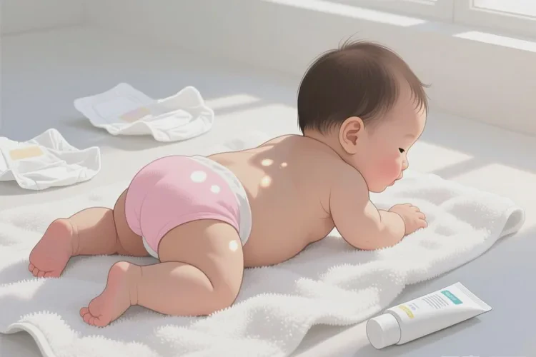 婴儿屁股上容易起湿疹可以治愈吗(图2)