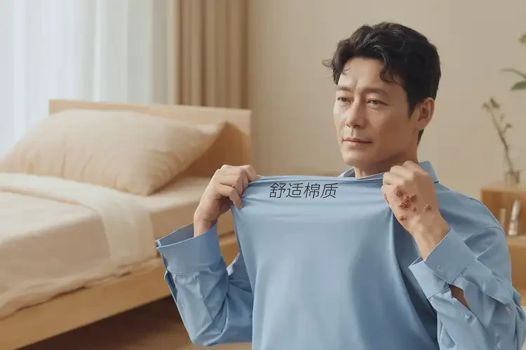 男人脖子容易起湿疹不管它会自己自愈吗(图2)