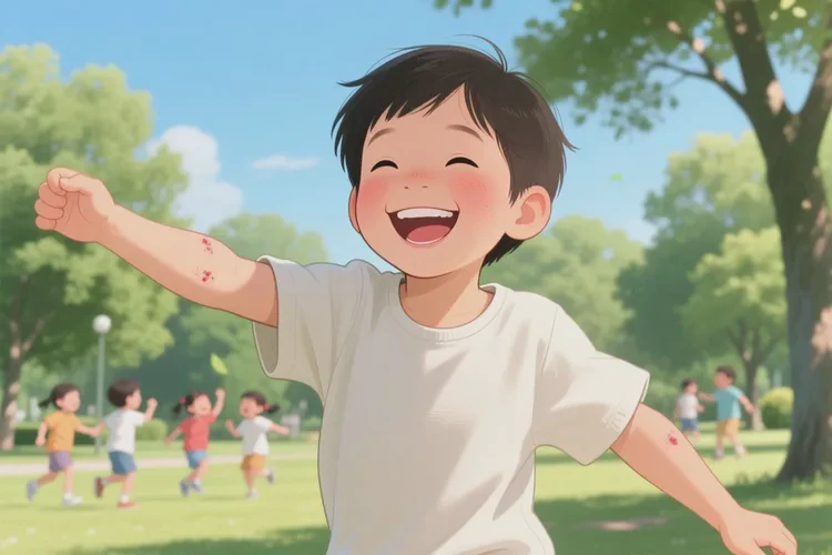 孩子手臂上经常起湿疹可以治愈吗(图4)