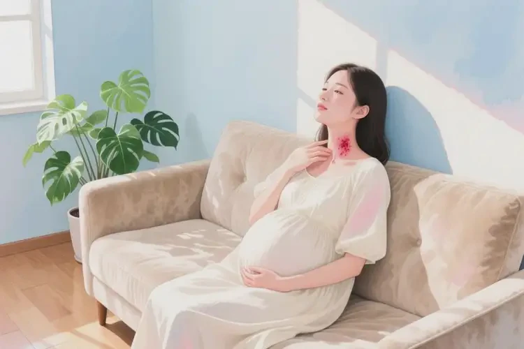 孕妇脖子上长湿疹能够彻底治愈吗(图1)