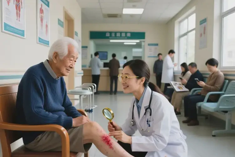 老年人小腿上长湿疹能治好吗(图1)