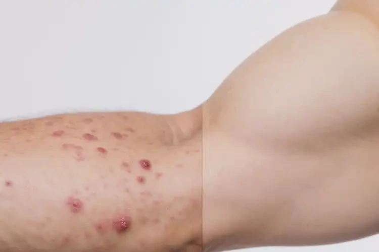 男性手臂上容易长湿疹能治好吗(图1)