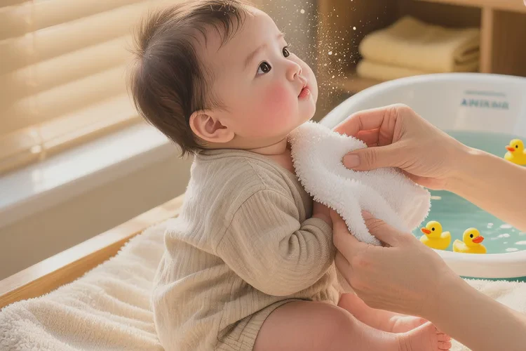 小儿脖子上偶尔长湿疹可以治愈吗(图1)