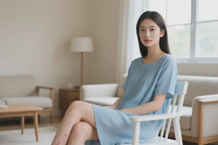 女生大腿上容易起湿疹能靠自己自愈吗(图1)