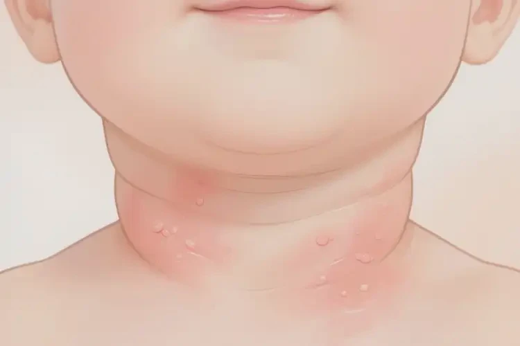 儿童脖子上出湿疹能治好吗(图4)