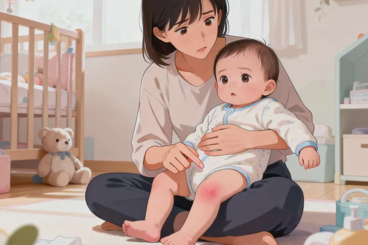 婴幼儿大腿偶尔长湿疹可以治愈吗(图1)