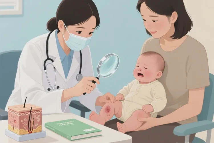 婴儿大腿上偶尔起湿疹可以治愈吗(图4)