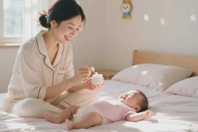 婴儿肚子长湿疹可以治愈吗(图1)