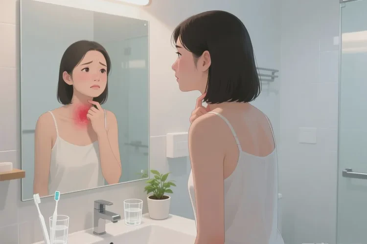 女人脖子上容易起湿疹能靠自己自愈吗(图1)