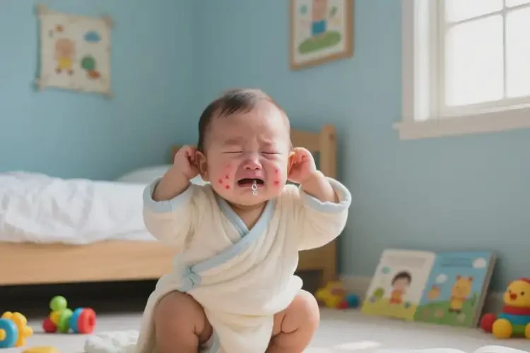 幼儿肚子出现湿疹不管它会自己自愈吗(图1)