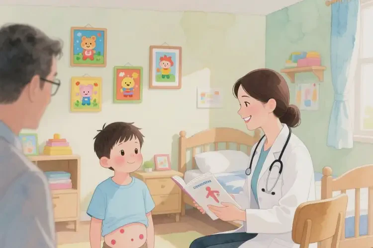 孩子肚子有湿疹能治好吗(图4)