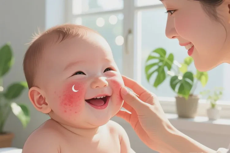 孩子面部起湿疹可以治愈吗(图4)