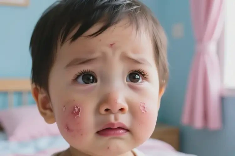 孩子面部容易起湿疹能治好吗(图1)