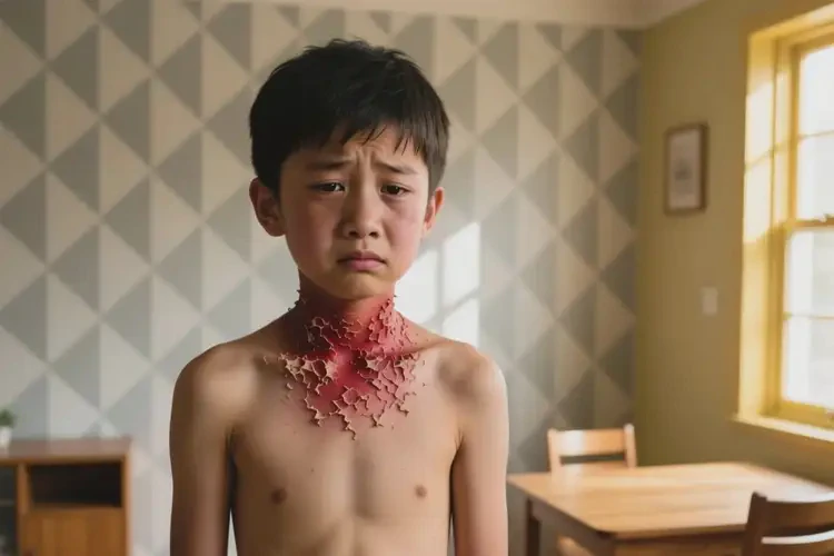 青少年脖子上出湿疹不管它会自己好吗(图3)