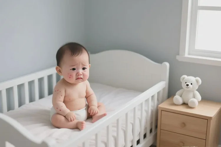 婴儿面部长湿疹可以治愈吗(图1)