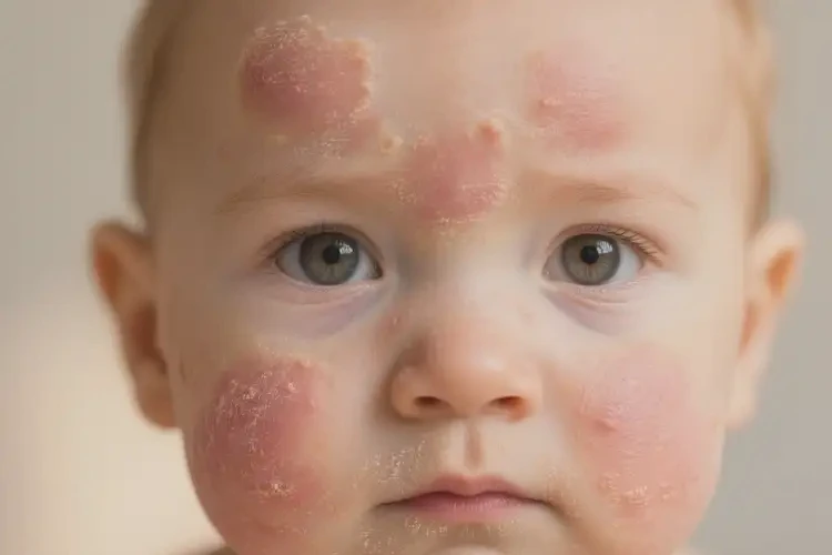 小孩面部出现湿疹能治好吗(图4)
