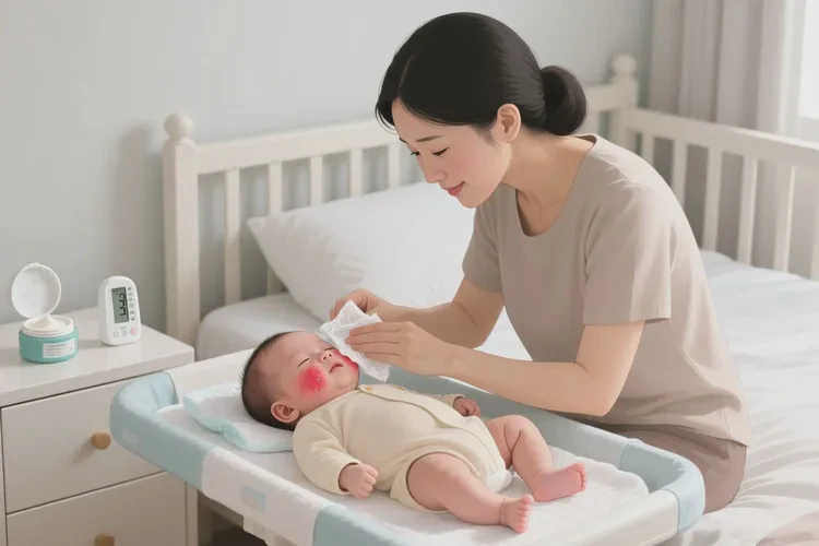 孩子脸上经常起湿疹可以治愈吗(图1)