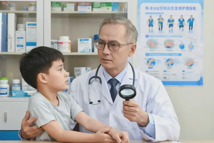 孩子四肢出湿疹能治好吗(图1)