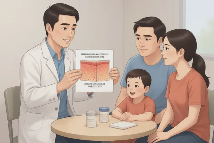 婴幼儿大腿上偶尔起湿疹可以治愈吗(图2)