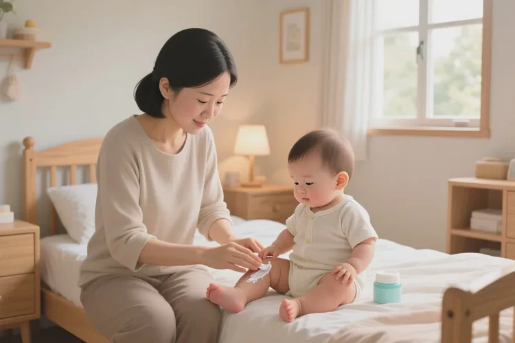 小儿大腿上容易起湿疹可以治愈吗(图1)