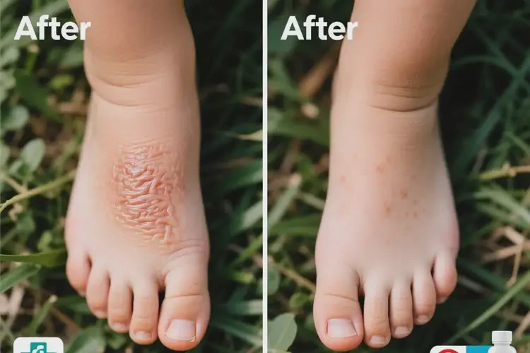 儿童脚上偶尔起湿疹能治好吗(图1)