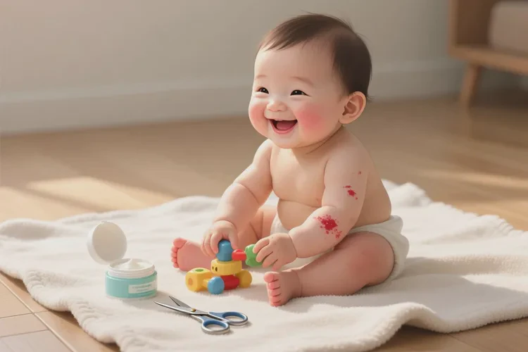 宝宝手臂上有湿疹可以治愈吗(图4)