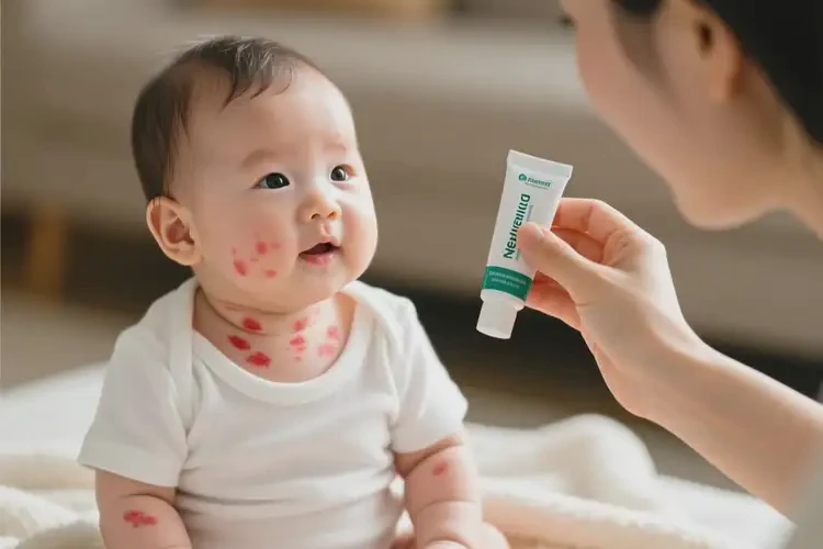 少儿脖子上出湿疹能治好吗(图3)