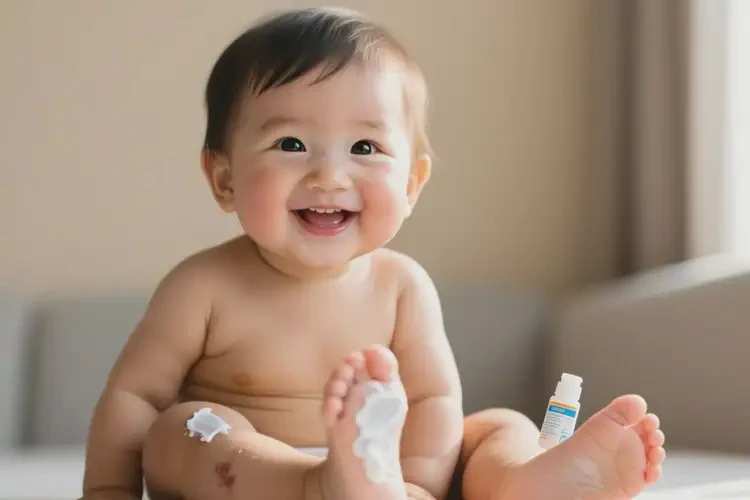 孩子脚上长湿疹能治好吗(图4)