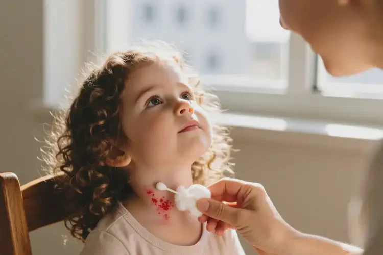 孩子脖子经常起湿疹能治好吗(图2)