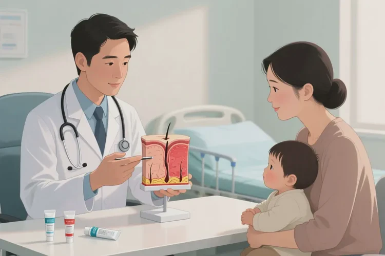 小孩小腿上有湿疹可以治愈吗(图2)