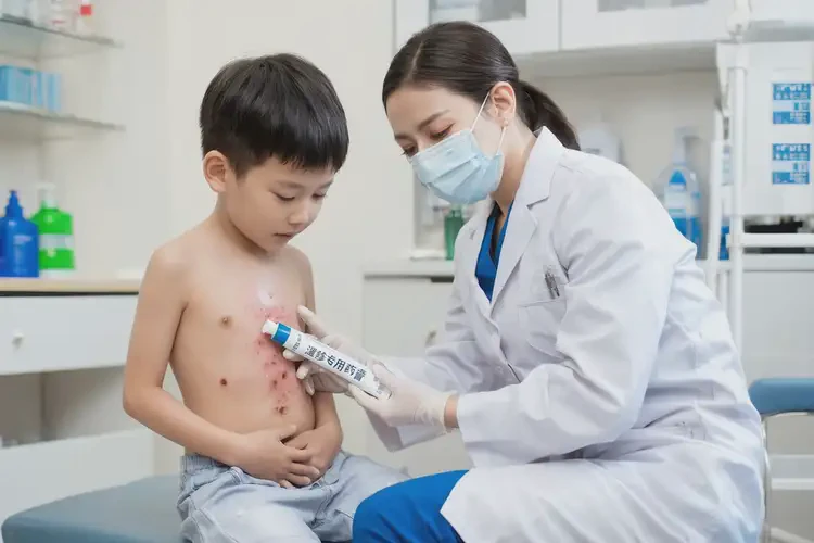 少儿肚子上长湿疹能治好吗(图1)