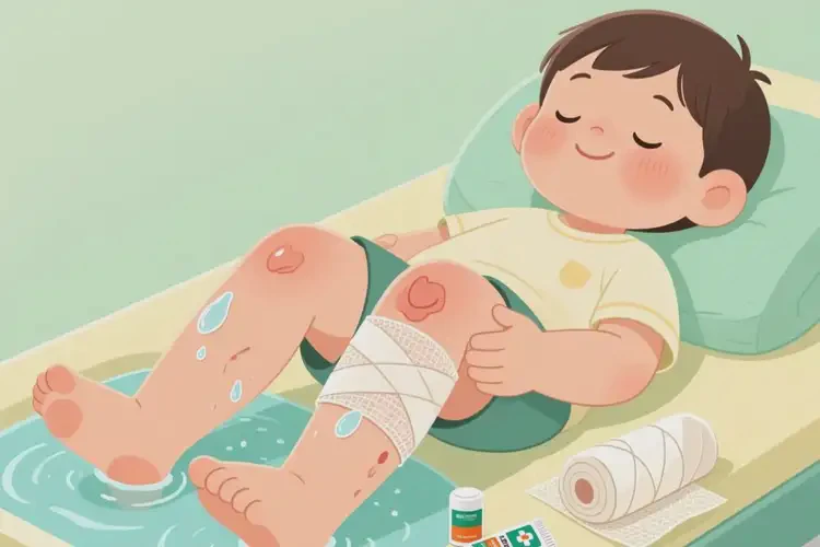 儿童大腿上出现湿疹能治好吗(图1)