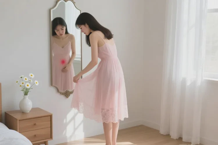 女人肚子上出湿疹能靠自己自愈吗(图1)