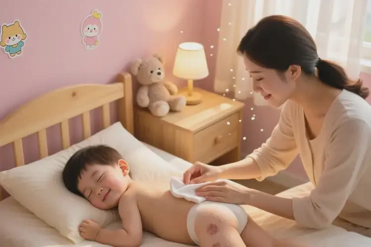 孩子屁股上偶尔起湿疹能彻底自愈吗(图2)