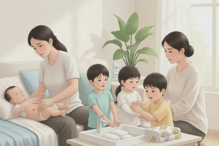 婴幼儿肚子长湿疹可以治愈吗(图1)