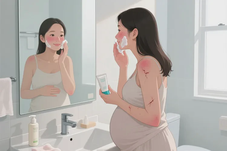 产妇脸上容易长湿疹可以治愈吗(图2)