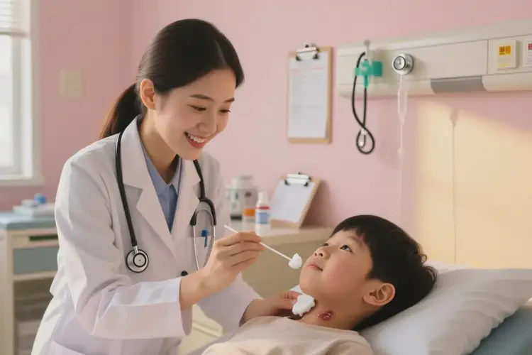 儿童脖子起湿疹能治好吗(图2)