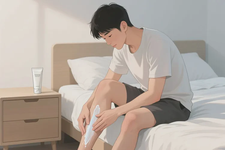 男生小腿长湿疹可以治愈吗(图1)