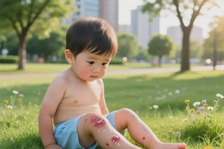 小孩大腿上容易起湿疹能治好吗(图4)