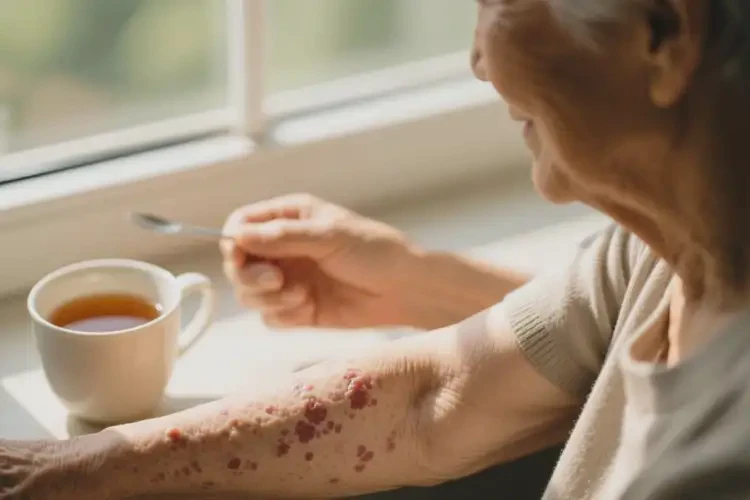 老年人手臂容易起湿疹能治好吗(图4)