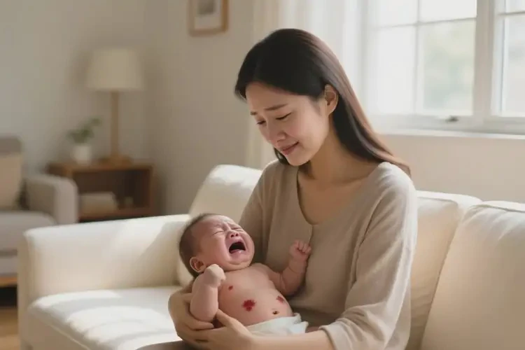 婴儿肚子经常起湿疹不管它会自己好吗(图4)