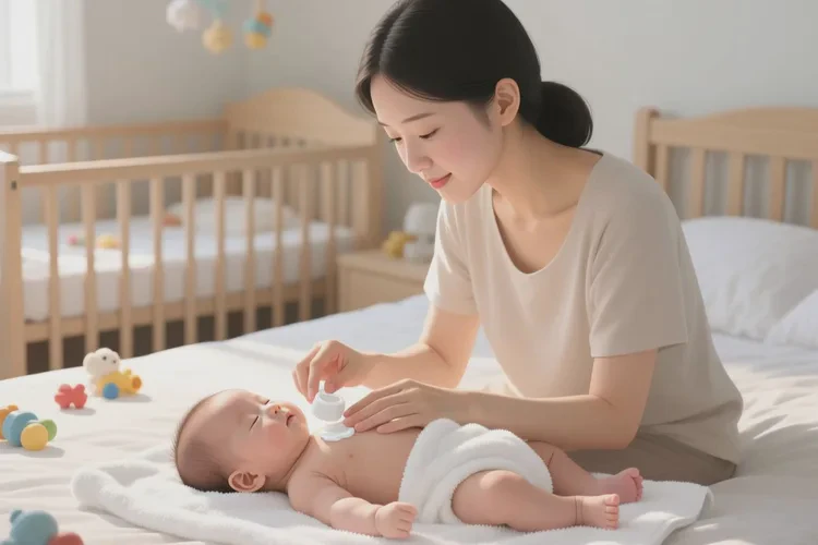 婴儿脖子长湿疹可以治愈吗(图1)