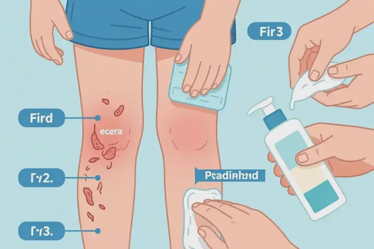 小孩大腿起湿疹能治好吗(图1)