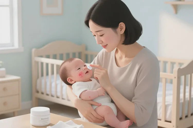 婴幼儿面部长湿疹可以治愈吗(图1)